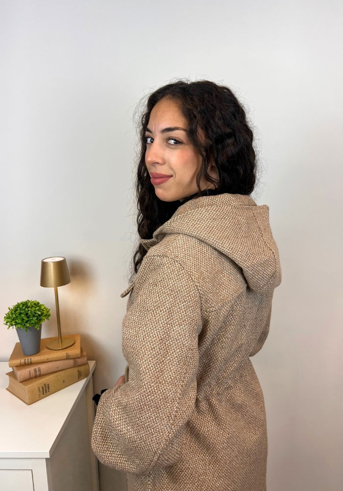 Abrigo Arpillera con capucha