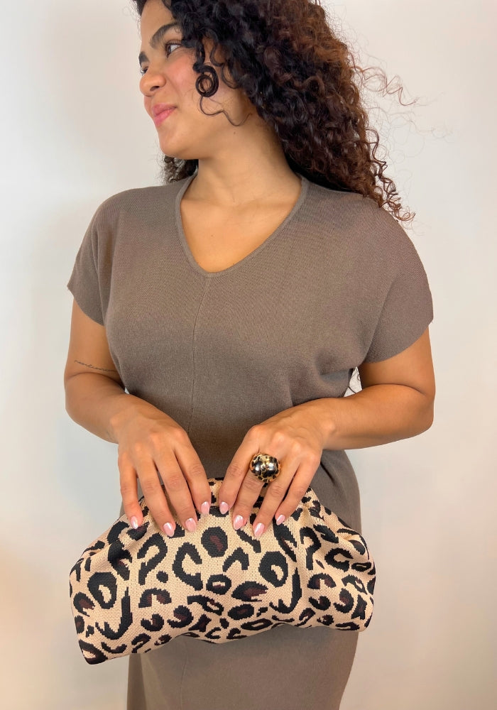 Bolso Animal Print Textil