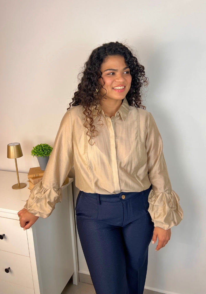 Camisa Manga Abullonada