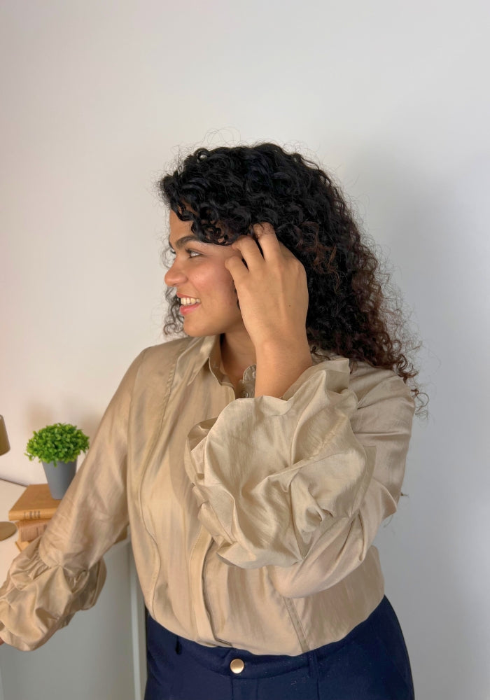 Camisa Manga Abullonada