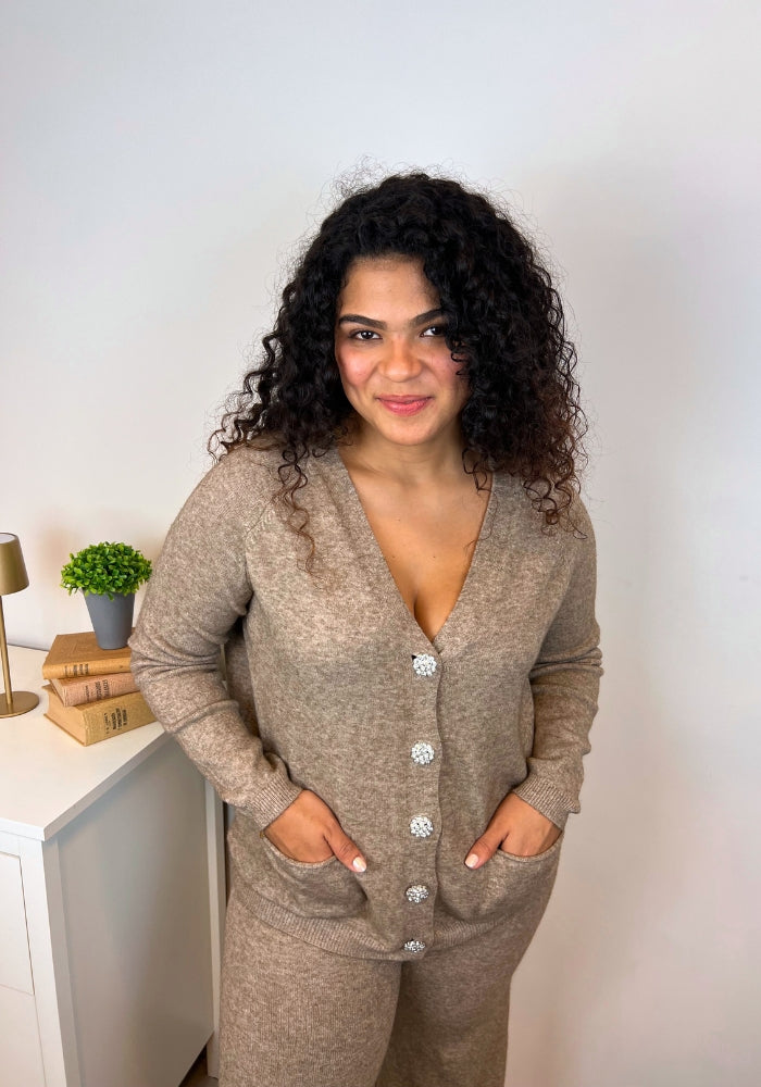 Conjunto Pantalón y Chaqueta Rosé