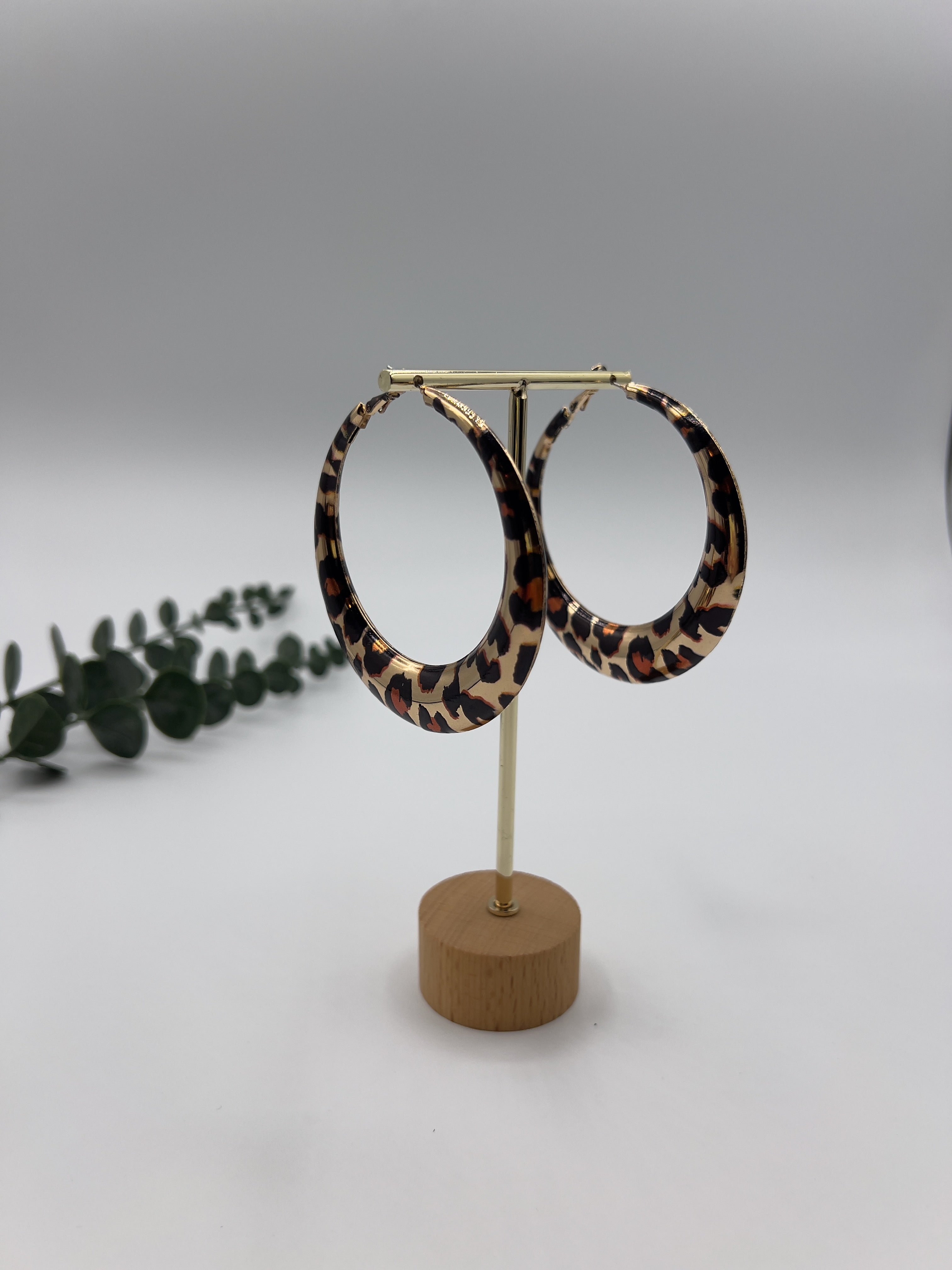 Pendientes Aro Leopardo