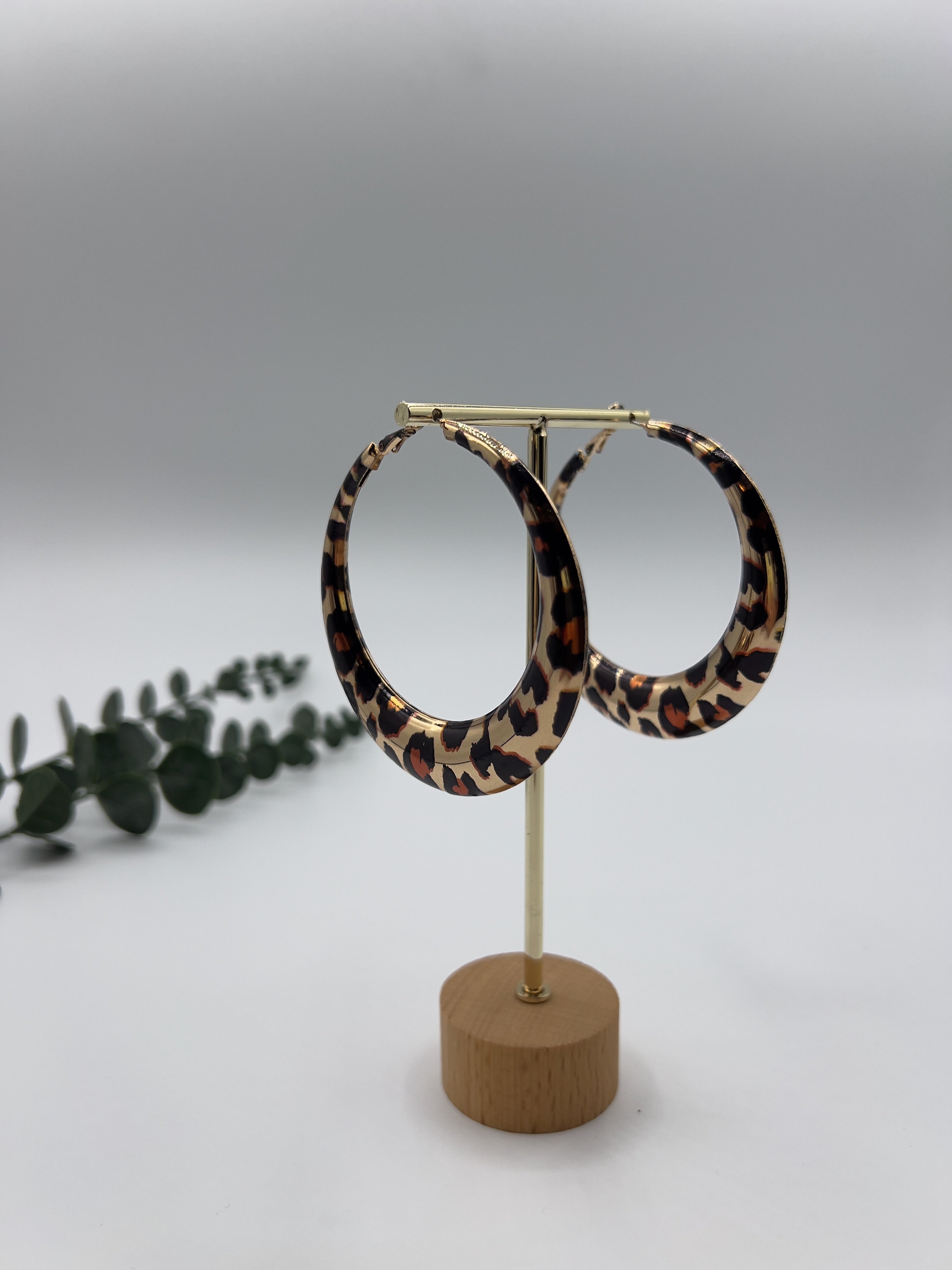 Pendientes Aro Leopardo