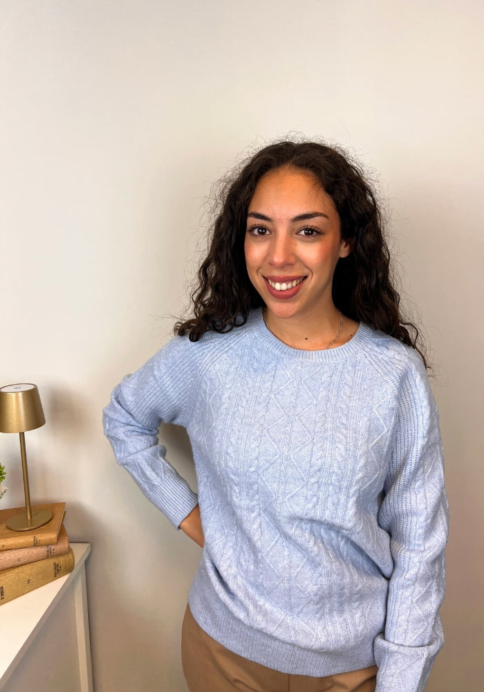 Jersey de Punto Grueso con Ochos