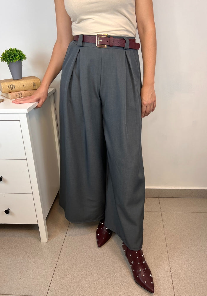 Pantalón Palazzo con Bolsillos