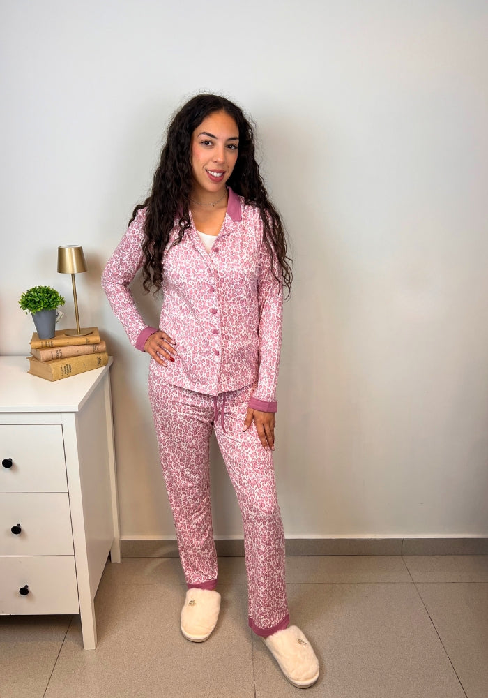 Pijama 3 piezas efecto modal