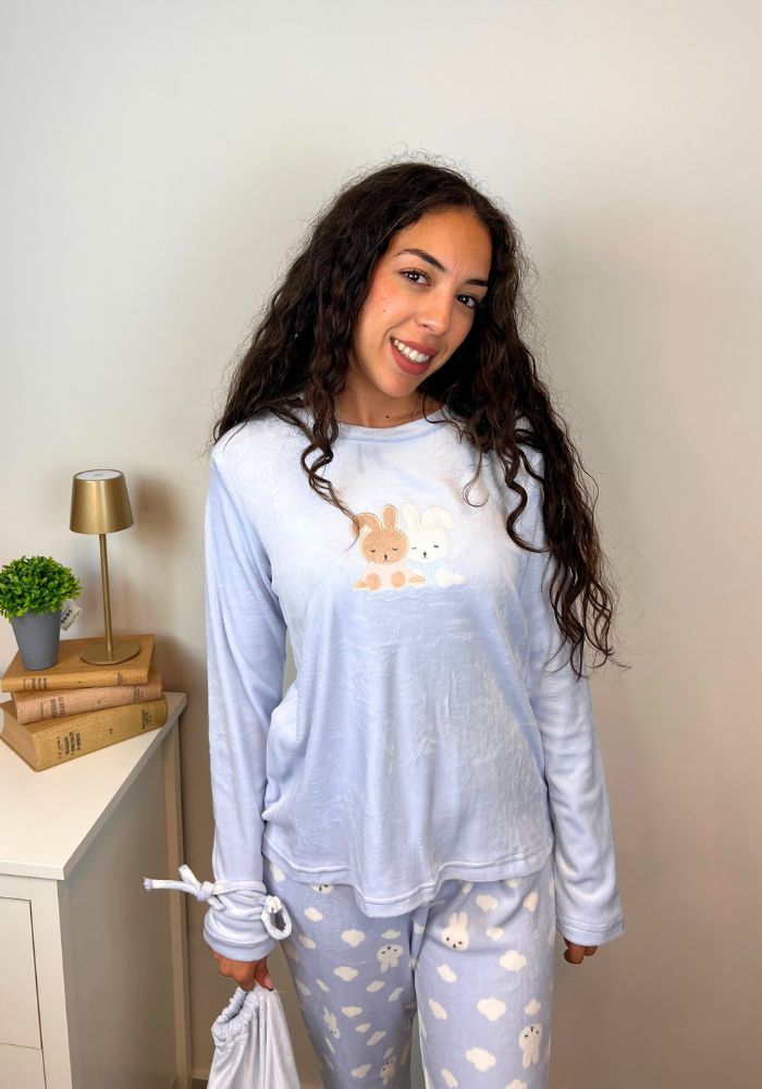 Pijama Microterciopelo con Funda