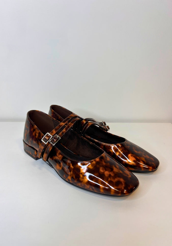 Zapato Mary Jane Leopardo