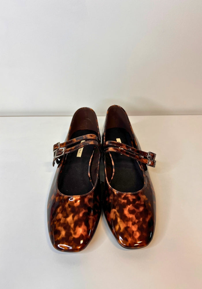 Zapato Mary Jane Leopardo