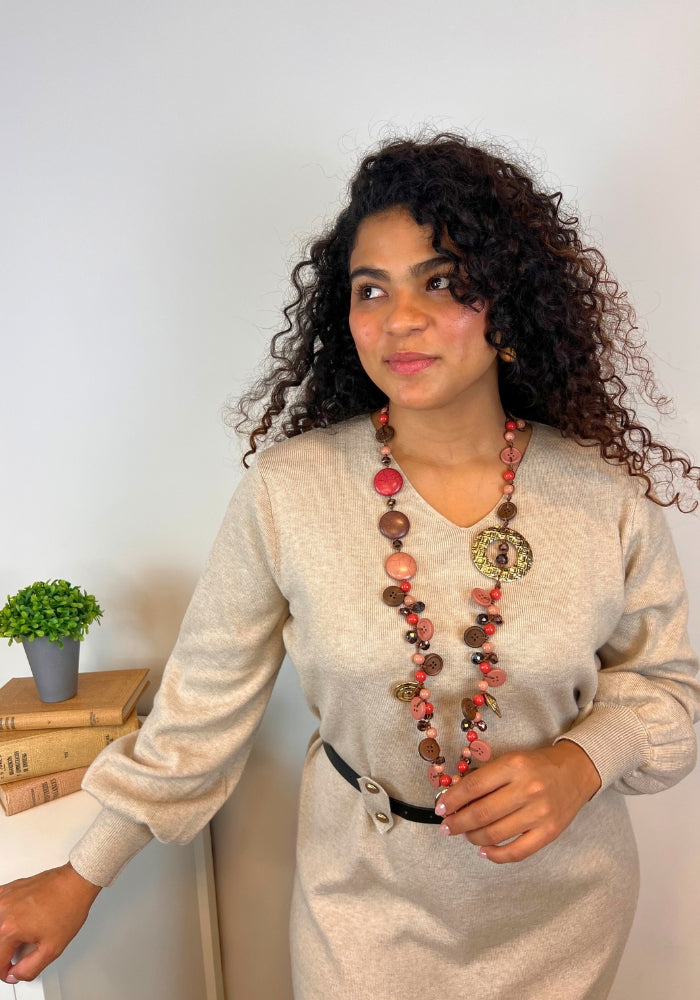 Collar Natura Botón